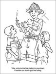 Fire Safety Coloring Book -  