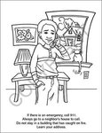 Fire Safety Coloring Book -  