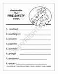 Fire Safety Spanish Coloring and Activity Book -  