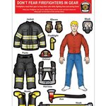 Fireman Dress Up Peel Place Activity Sheets - Blue