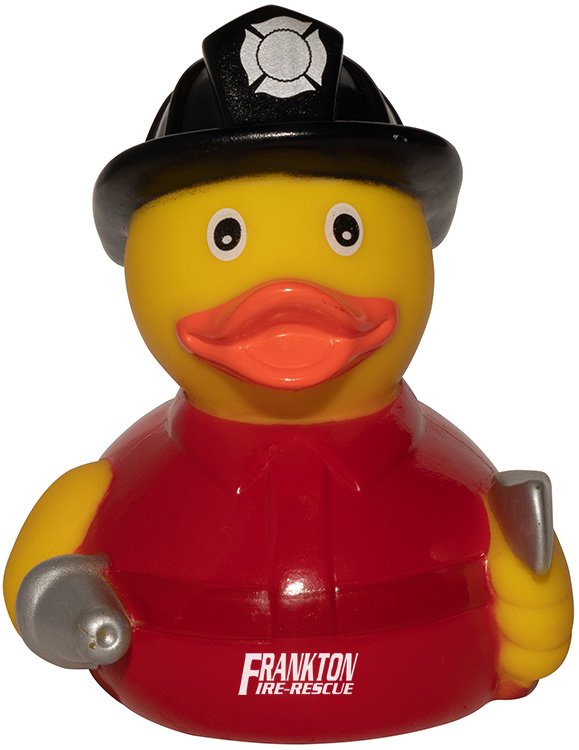 Main Product Image for Promotional Fireman Rubber Duck