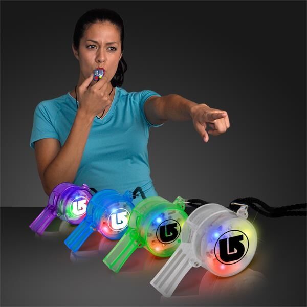 Main Product Image for Custom Printed Flashing whistle