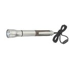 Flashlight with Light-Up Pen - Silver With Black