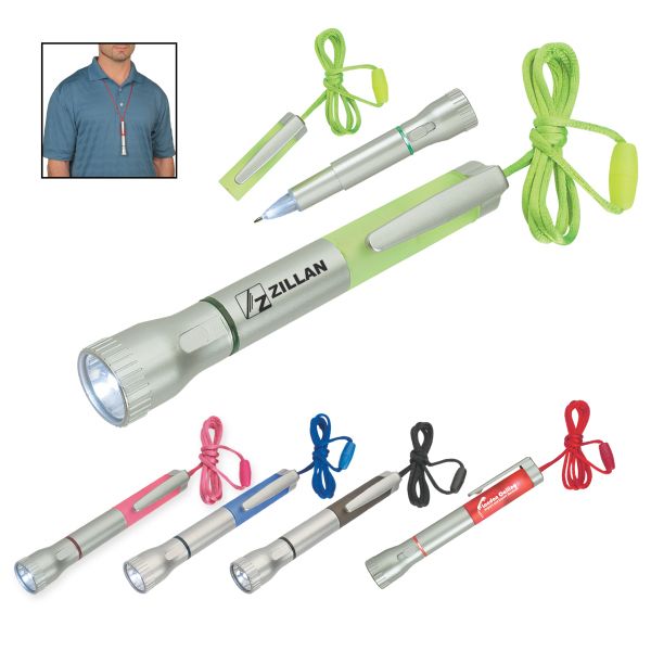 Main Product Image for Custom Printed Flashlight With Light-Up Pen