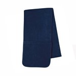 Fleece Scarf With Pockets - Navy Blue