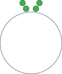 Fleur de Lis Beads for Mardi Gras with White Medallion - Green