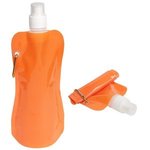 Flex Foldable 16 oz Water Bottle with Carabiner - Orange