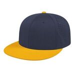 Flexfit® Perforated Performance Cap - Navy-athletic Gold