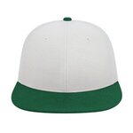 Flexfit Wool Blend Performance Cap - White- Dark Green
