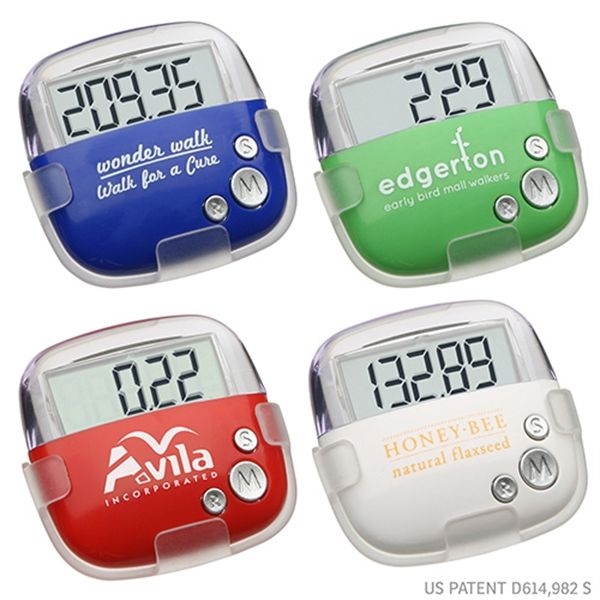 Main Product Image for Custom Flip Clip Multi-Function Pedometer