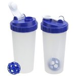 Flip-Top 20 oz Plastic Shaker Tumbler - Medium Blue