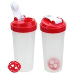 Flip-Top 20 oz Plastic Shaker Tumbler - Medium Red