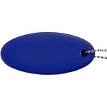 Floating Oval Foam Boat Key Chain - Blue