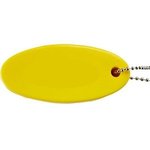 Floating Oval Foam Boat Key Chain - Yellow