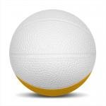 Foam Basketballs  Nerf -6" Large - White/Athletic Gold