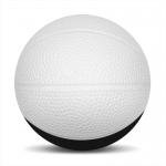 Foam Basketballs  Nerf -6" Large - White/Black
