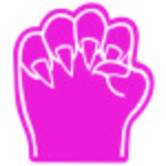 Foam Cat Paw Hand - Pink