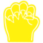 Foam Cat Paw Hand - Yellow