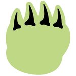 Foam Dragon Claw Cheering Mitt - Lime