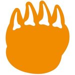 Foam Dragon Claw Cheering Mitt - Orange