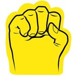 Foam Fist Hand - Yellow