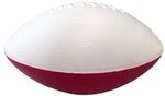 Foam Football - 6" - Two Tone - Burgundy/White