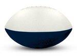 Foam Footballs - 3" Long - White Top - White/Navy