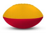 Foam Footballs 4" Long - Color Top - Athletic Gold/Red