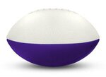 Foam Footballs 4" Long - White Top - White/Purple
