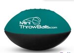 Foam Footballs 7" Long (8.75" Arc Length) Middie - Color Top -  