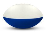 Foam Footballs - 9" Long (11.5" Arc Length) - White Top - White/Royal