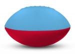 Foam Footballs Nerf - 5" - Lt Blue/Red