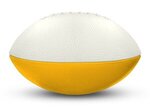 Foam Footballs Nerf - 6" - White Top - White/Athletic Gold