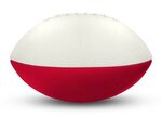 Foam Footballs Nerf -  8" Long (10" Arc Length) - White Top - White/Red