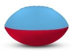 Foam Footballs Nerf - 8" - Lt Blue/Red