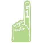 Foam Hand #1 - 16" - Lime Green