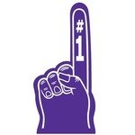 Foam Hand - 18" - Purple