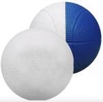 Foam Mini Basketballs - Two Toned Colors 4" - White/Blue