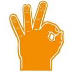 Foam OK Hand - Orange