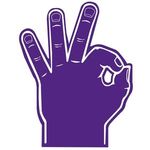 Foam OK Hand - Purple