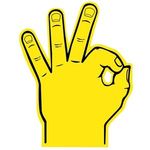 Foam OK Hand - Yellow