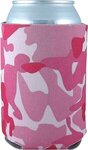 FoamZone Collapsible Can Cooler - Pink Camo
