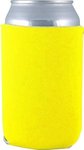 FoamZone Neoprene Collapsible Can Cooler - Yellow