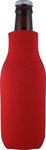 FoamZone Zippered Bottle Cooler - Red