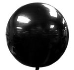 Foil 3D Balloon-Round - Black