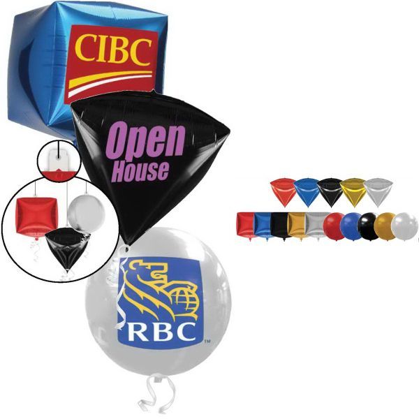 Main Product Image for Custom Printed Foil 3d Balloon-Round