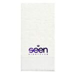 Foil Imprinted 1/8 Fold White Dinner Napkin - White