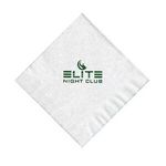 Foil Stamped 1-Ply Beverage Napkin - White