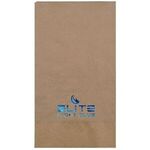 Foil Stamped 1-Ply Kraft 1/8 fold Dinner Napkin - Kraft