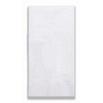 Foil Stamped White Hand Towel - White